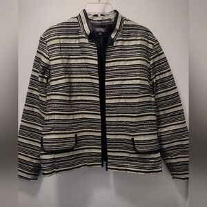 Striped Black and White Jacket Dress Barn Collection